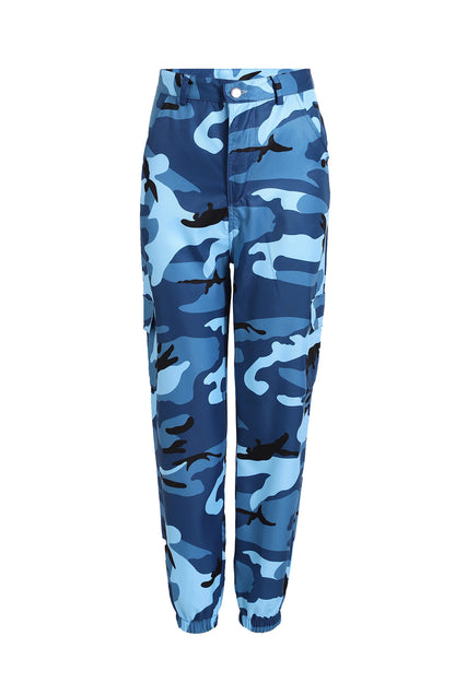 New Camouflage Workwear Denim Casual Pants Harem Pants