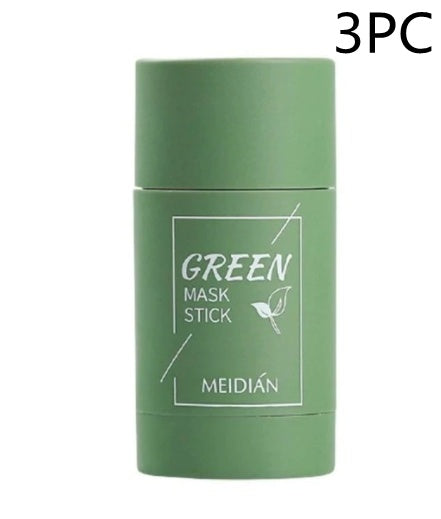 Cleansing Green Tea Mask Clay Stick Oil Control Anti-Acne Whitening Seaweed Mask Skin Care